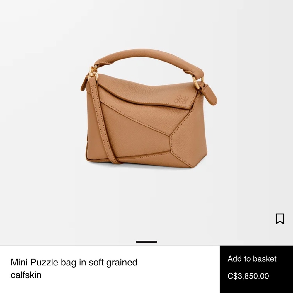 Loewe Mini Puzzle Bag in Toffee - Picture 4 of 4